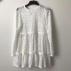 White M lace beach cover up dress Ember